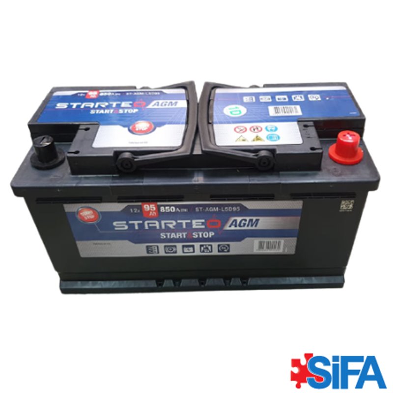 Batterie Voiture QWP WEP5950 AGM 12V 95Ah 810A - Rupteur
